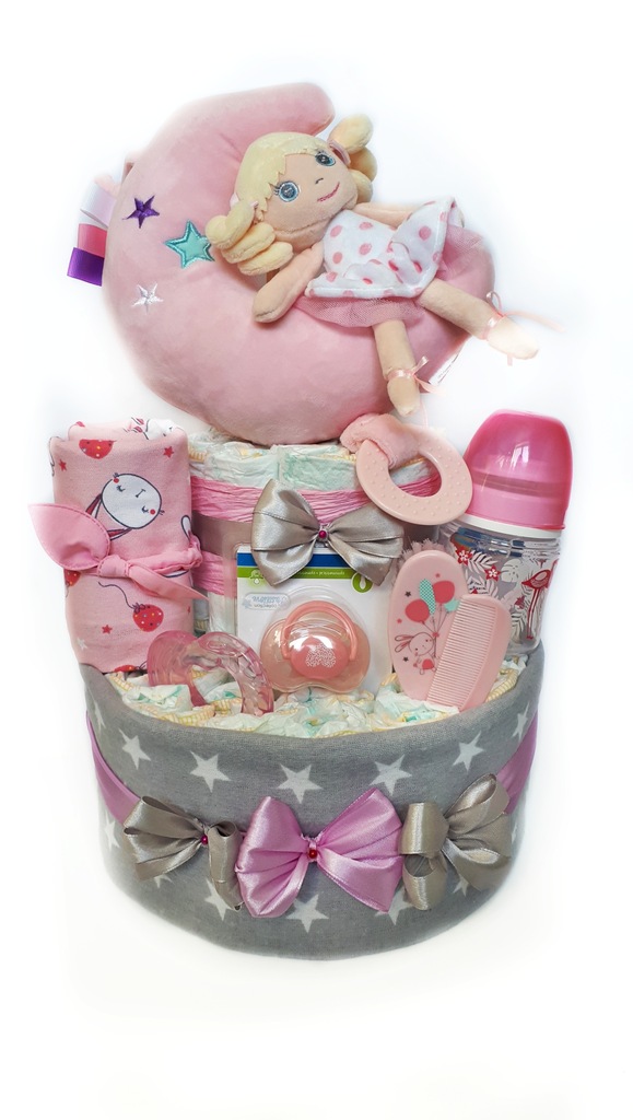 Tort Z Pampersow Pozytywka Dziewczynka Chlopiec 7793103344