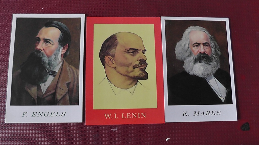 Lenin, Marks, Engels. Pocztówki.