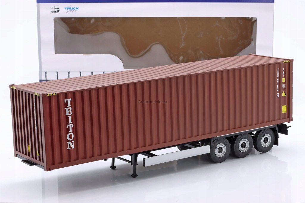 Naczepa Remorque Porte Container - 2021, red Solido 1:24