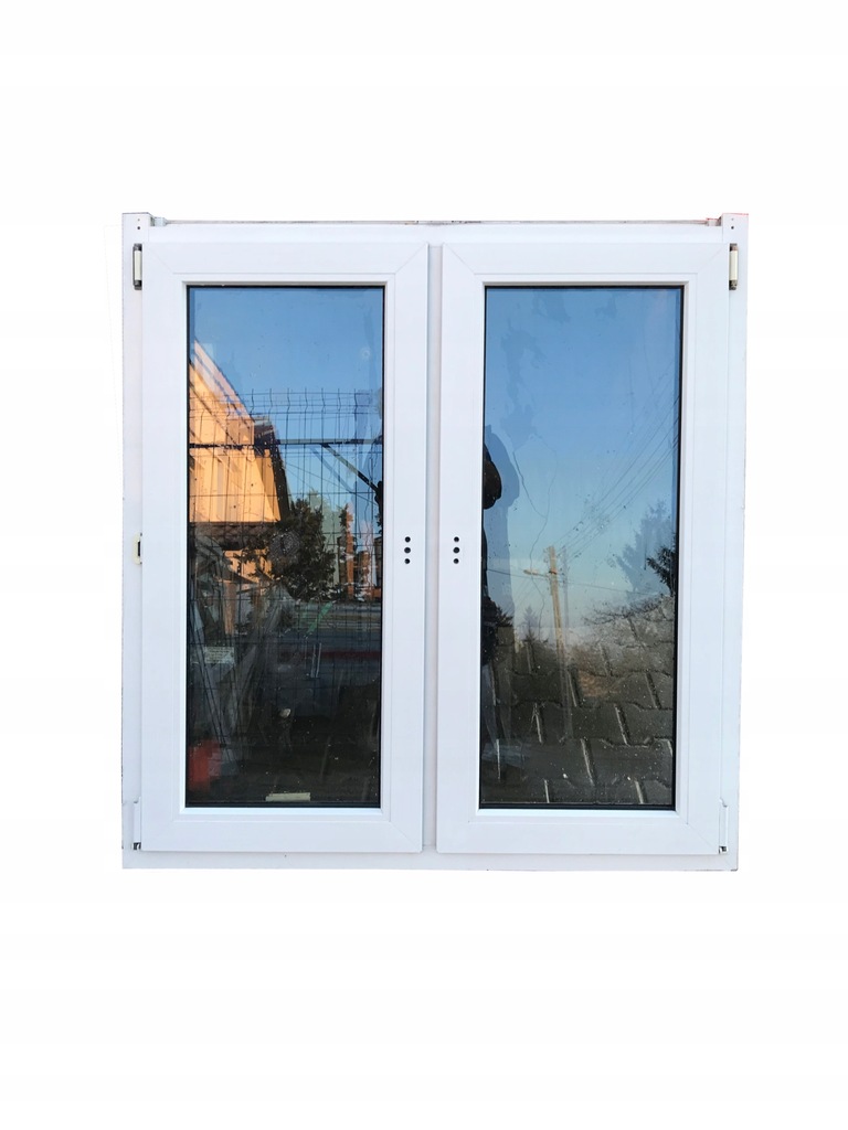 OKNO DWUSKRZYDŁOWE PCV BIAŁE 120x126 - 11437729394 - oficjalne archiwum ...