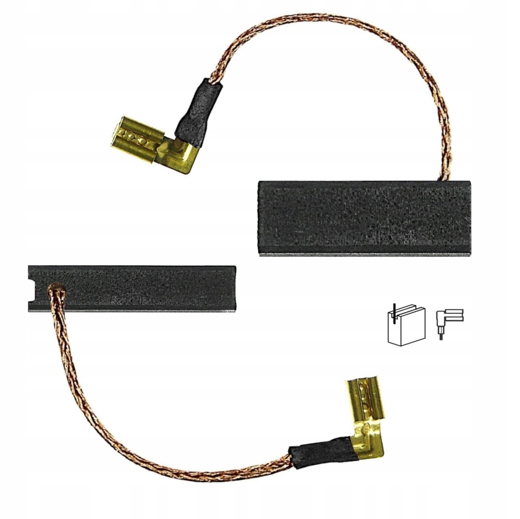 Szczotki węglowe Parkside Młotowiertarka PBH 1050 B2 IAN 31191 4,9x7,9