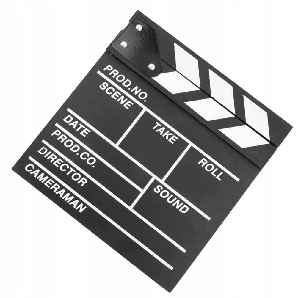 Black Wooden Director Clapper Board Photo Props Fi