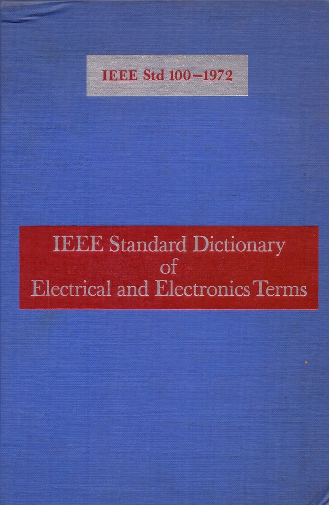 Cenagal bandeja desinfectante IEEE Std 100-1972 Electrical and Electronics Terms - 8266921436 - oficjalne  archiwum Allegro