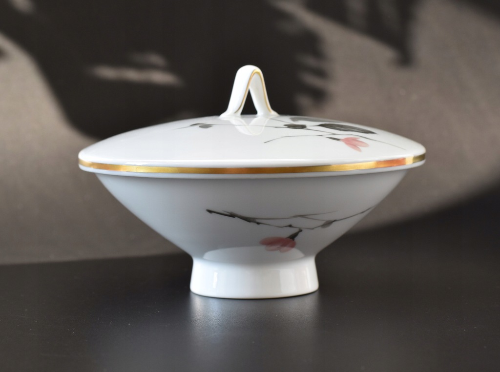 Bomboniera vintage z kwiatowym dekorem Rosenthal