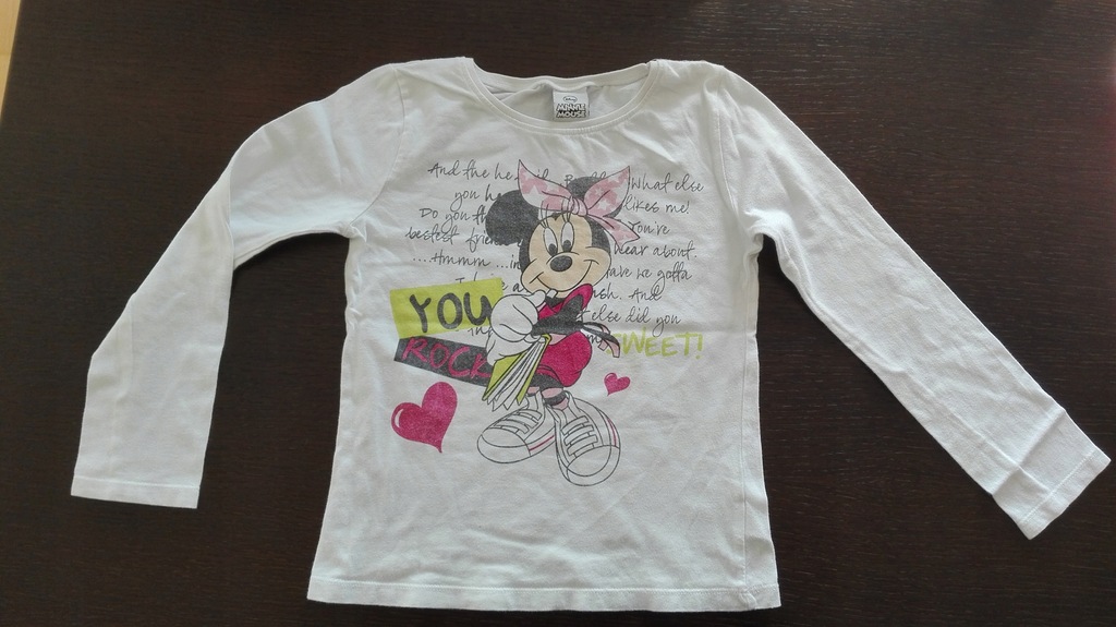 Bluzka/bluzeczka z Myszką Minnie,Disney, 122 cm