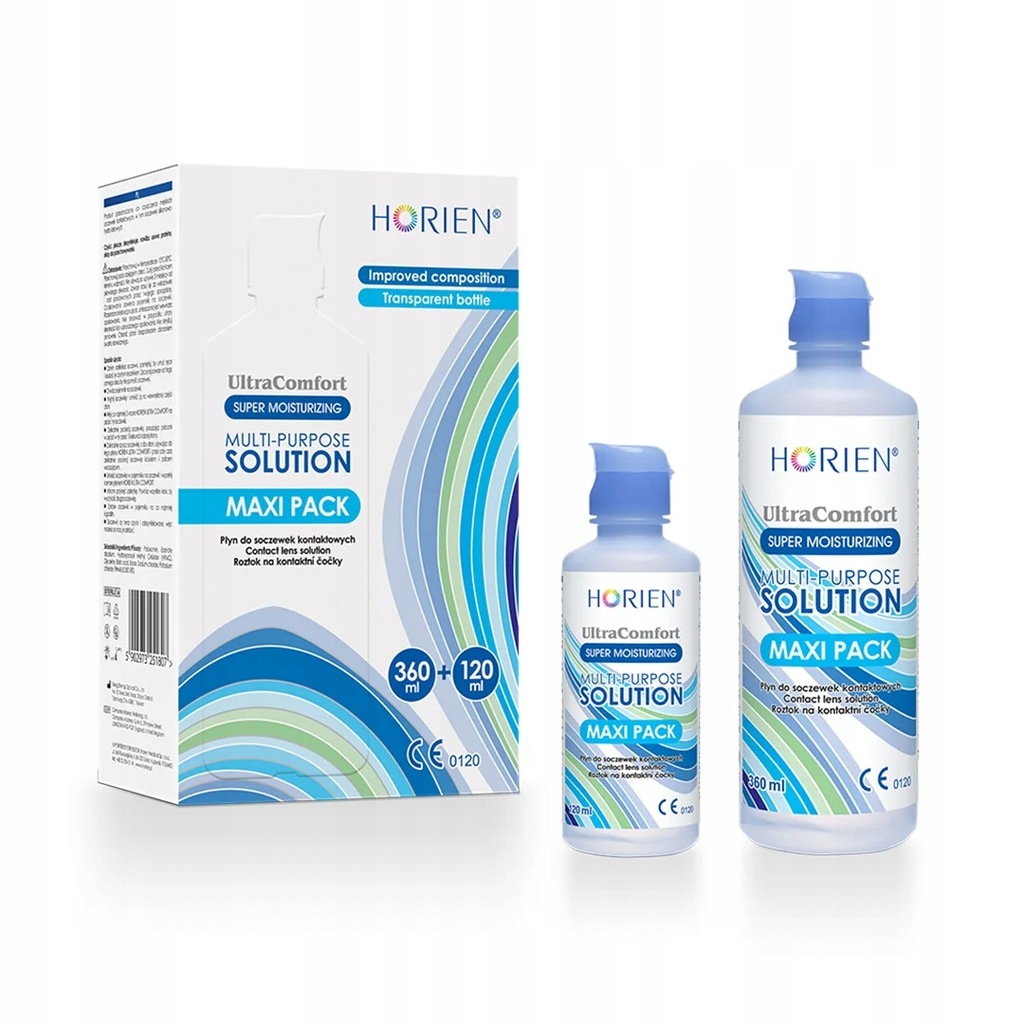 Płyn do soczewek Horien UltraComfort MAXI PACK 360ml + 120ml