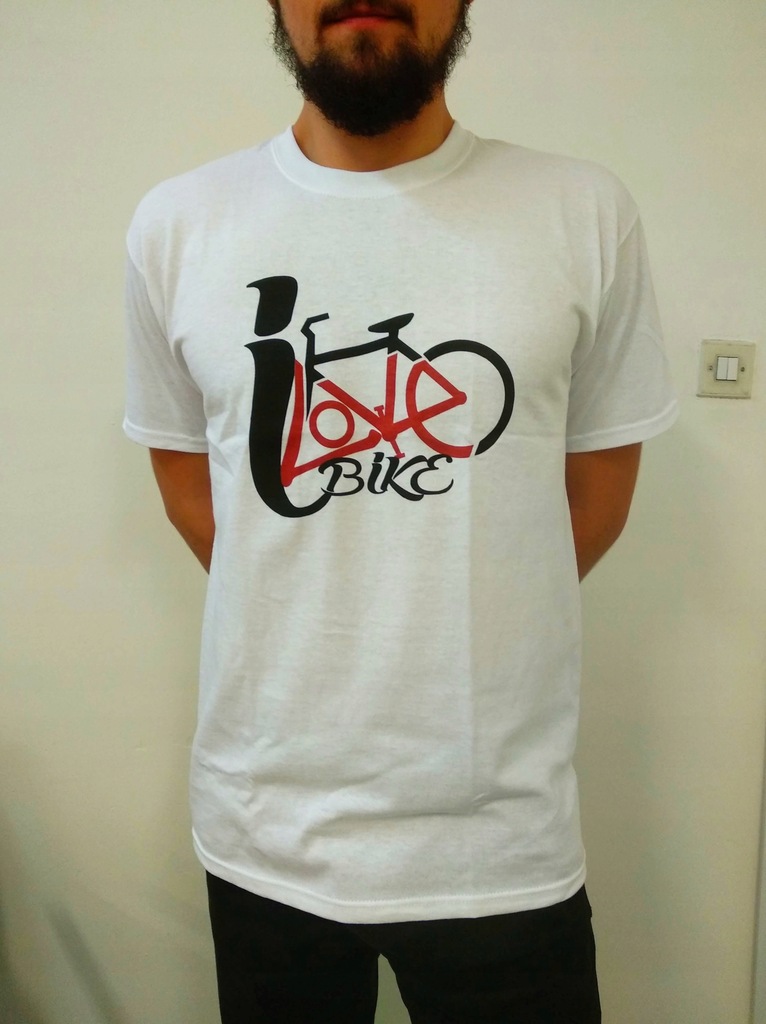 Koszulka T-SHIRT Kocham Rower/ I Love Bike [S-XXL]