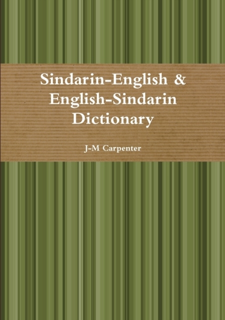 Sindarin Dictionary J-M CARPENTER