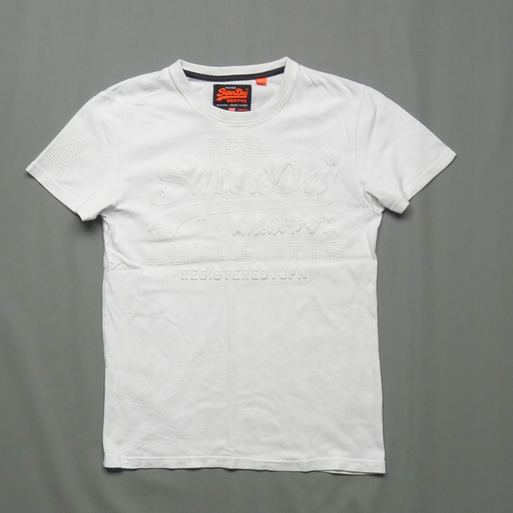 SUPERDRY biała męska koszulka T-Shirt Tee logo S