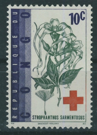 Congo Rep. 10 cent. - Czerwony Krzyż