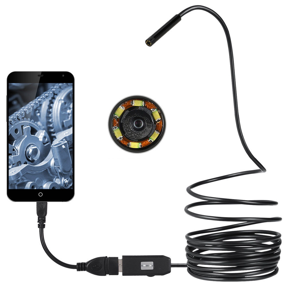 ENDOSKOP MINI KAMERA USB 5,5mm app ANDROID BASS PL 7040037089