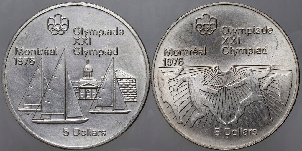 Kanada Elżbieta II 2x 5 dolarów Olimpiada Montreal