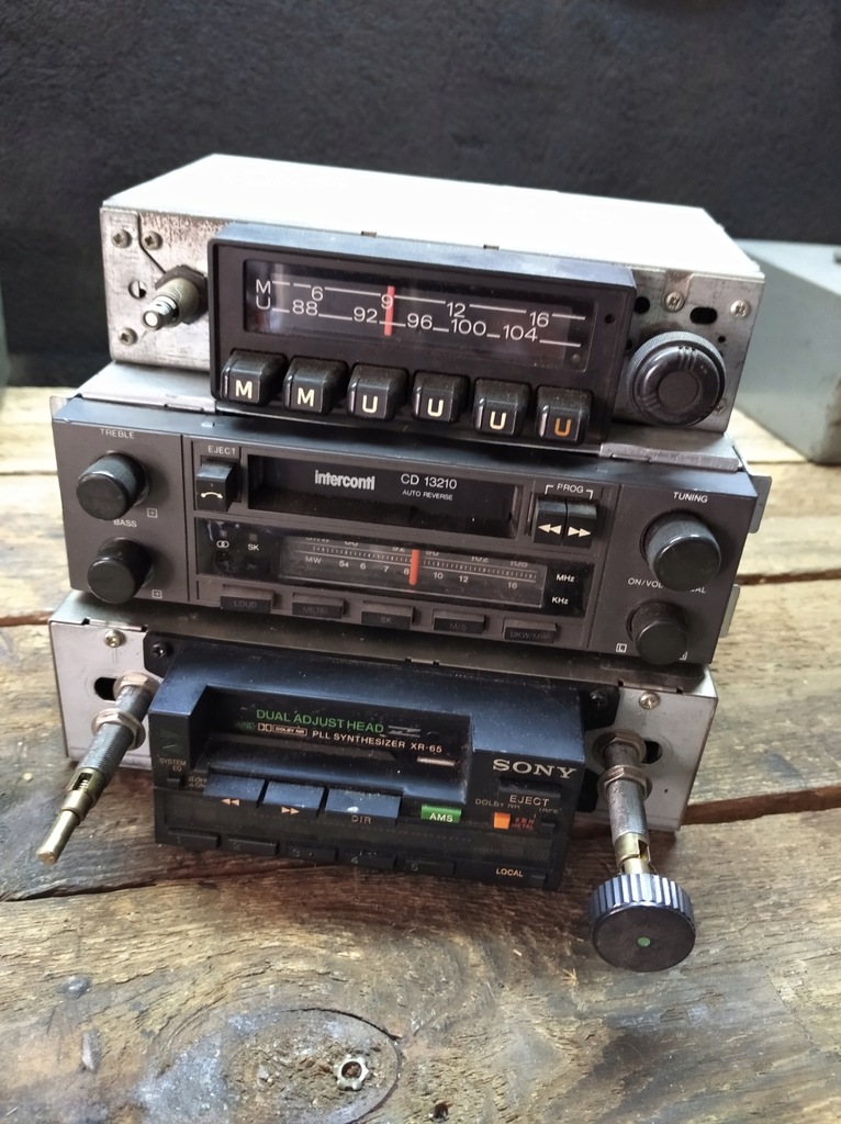 Zestaw 3 x radio zabytkowe Cult Grundig Sony