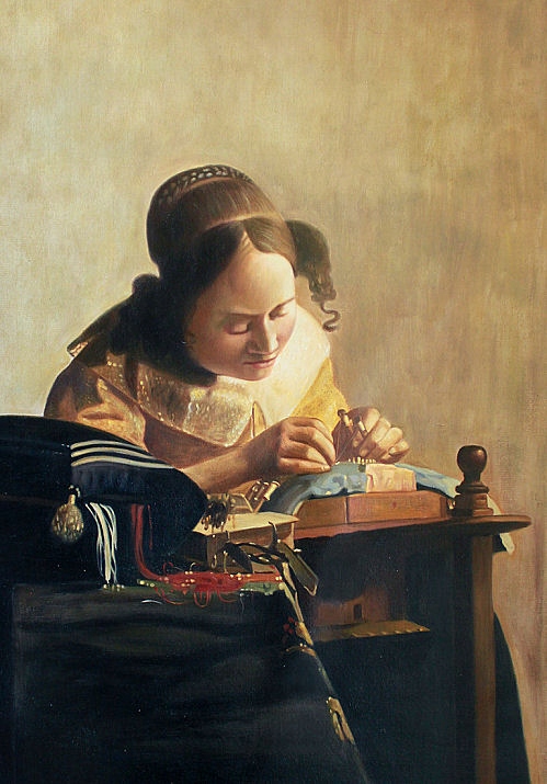Obraz olejny Koronczarka - Jan Vermeer