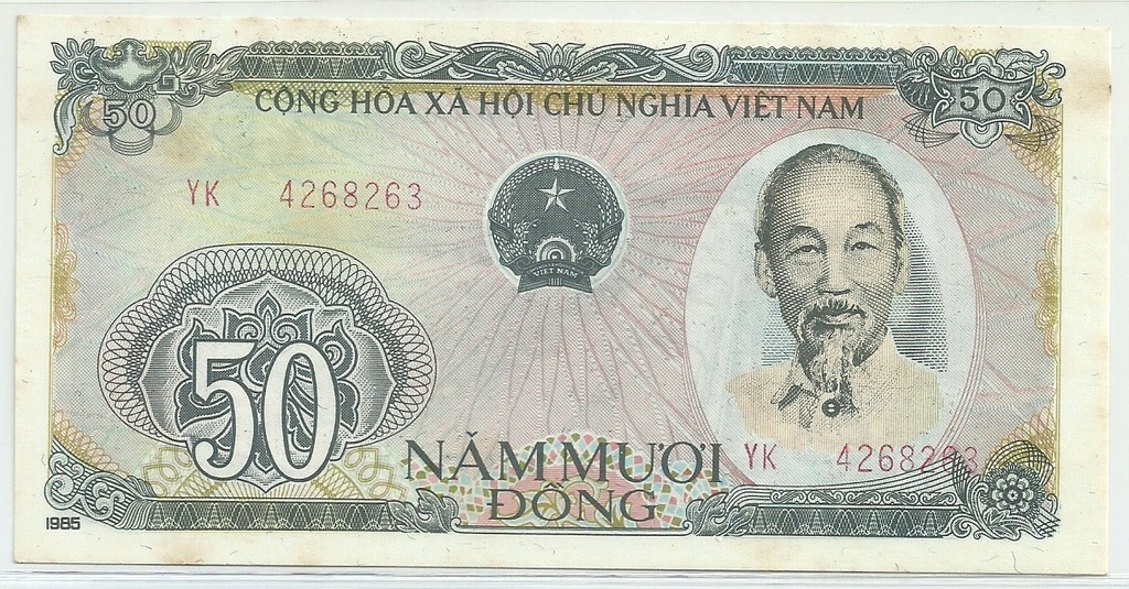 Wietnam, 50 dongów, 1985