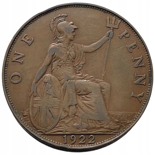 66882. Wielka Brytania, 1 pens, 1922r.