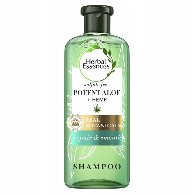 Herbal Essences Nawilżający Szampon do Włosów ALOESOWY Z KONOPIAMI 380ml