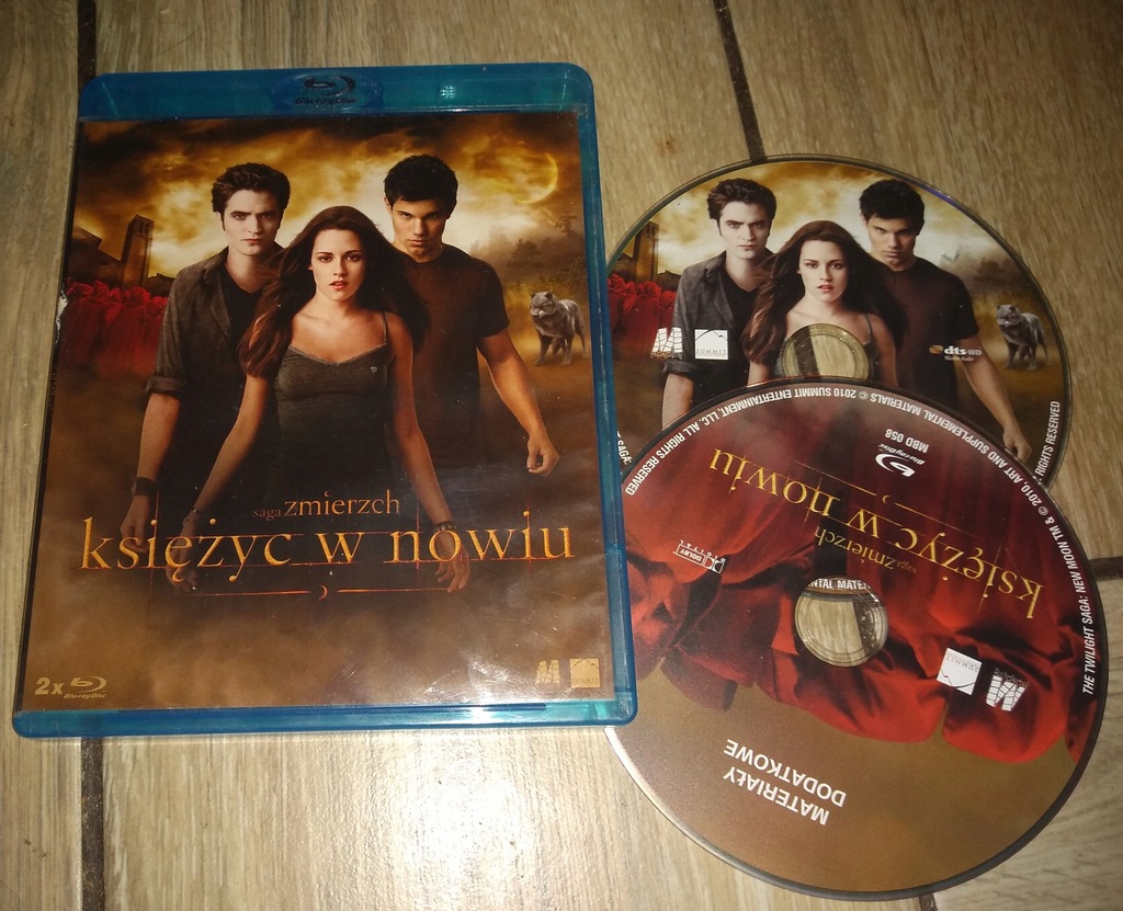 SAGA ZMIERZCH 2 KSIĘŻYC W NOWIU STAN 5/6 BLU-RAY