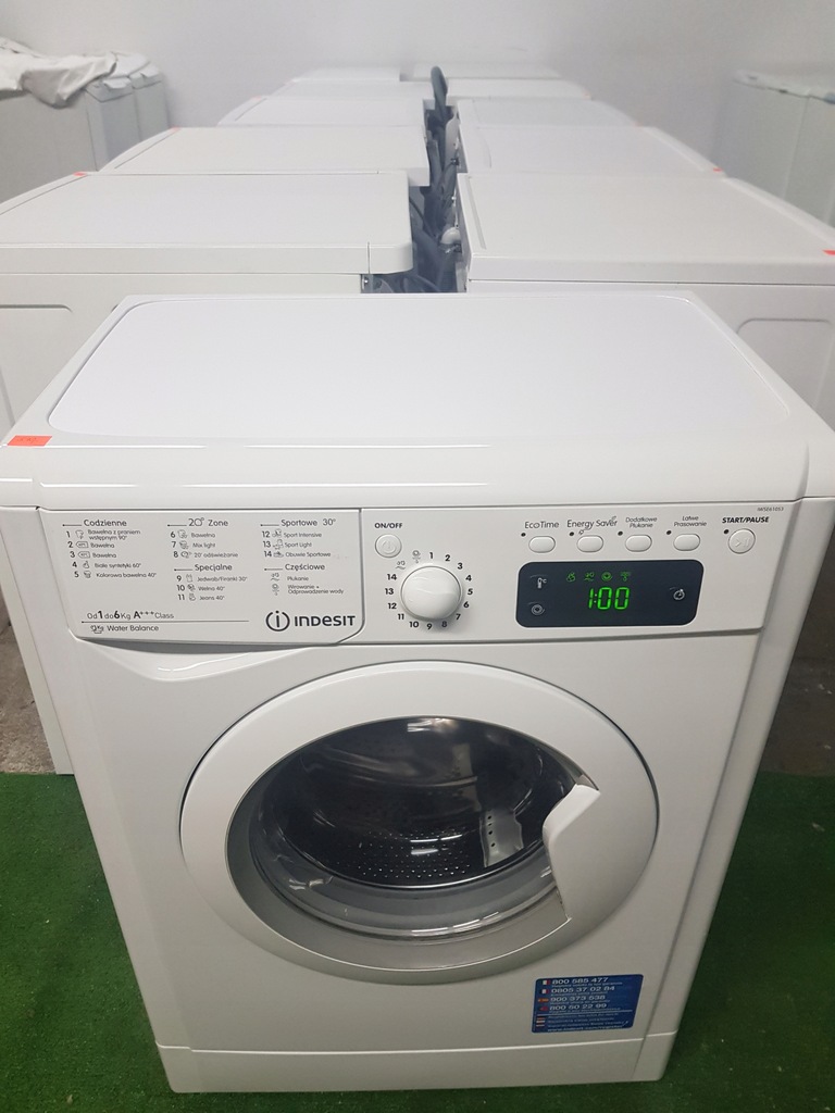 Pralka Indesit 6kg Slim 42cm PolskieMenu SuperStan