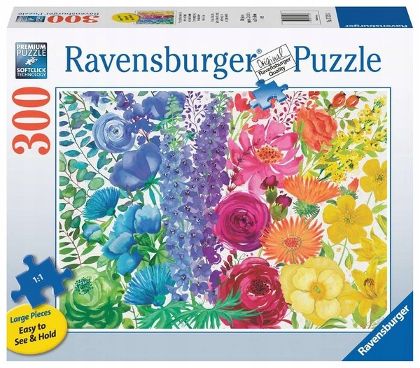Puzzle Kwietna tęcza 300 elementów