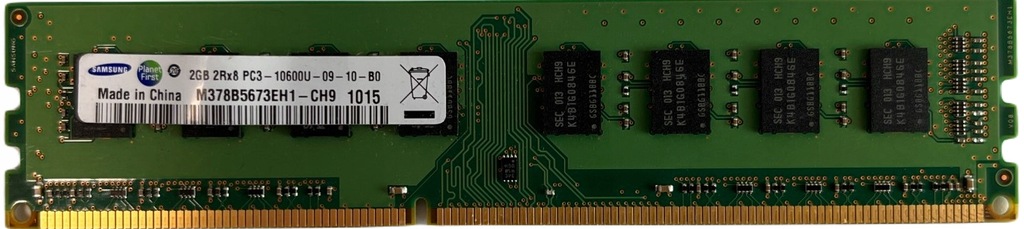 RAM Samsung 2GB 2Rx8 PC3-10600U-09-10-B0 DDR3 982