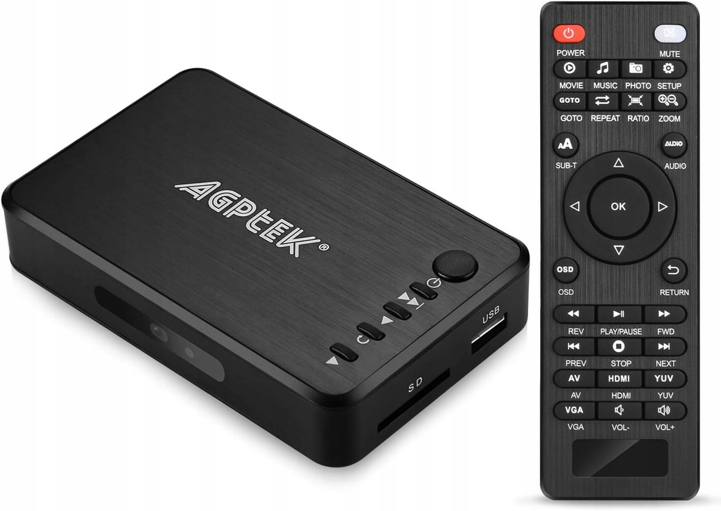 Odtwarzacz multimedialny 1080P HDMI TV Media Player HDMI YPbPr USB 2.0