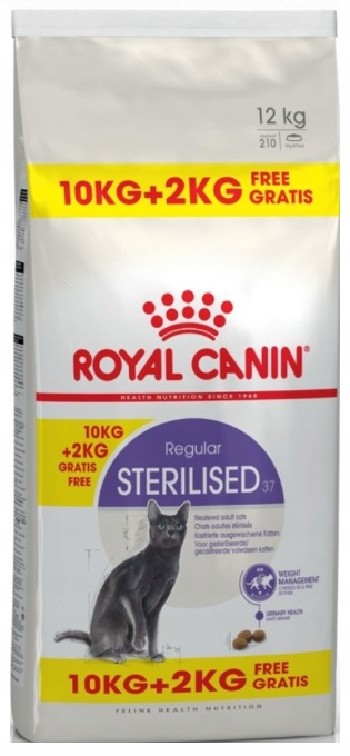 Royal Canin Feline Sterilised 10kg + 2kg