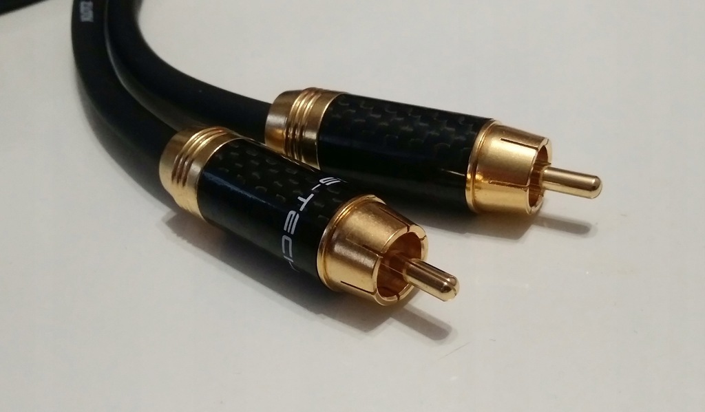 Przewód 3,5mm Jack stereo- 2x RCA Klotz 1m