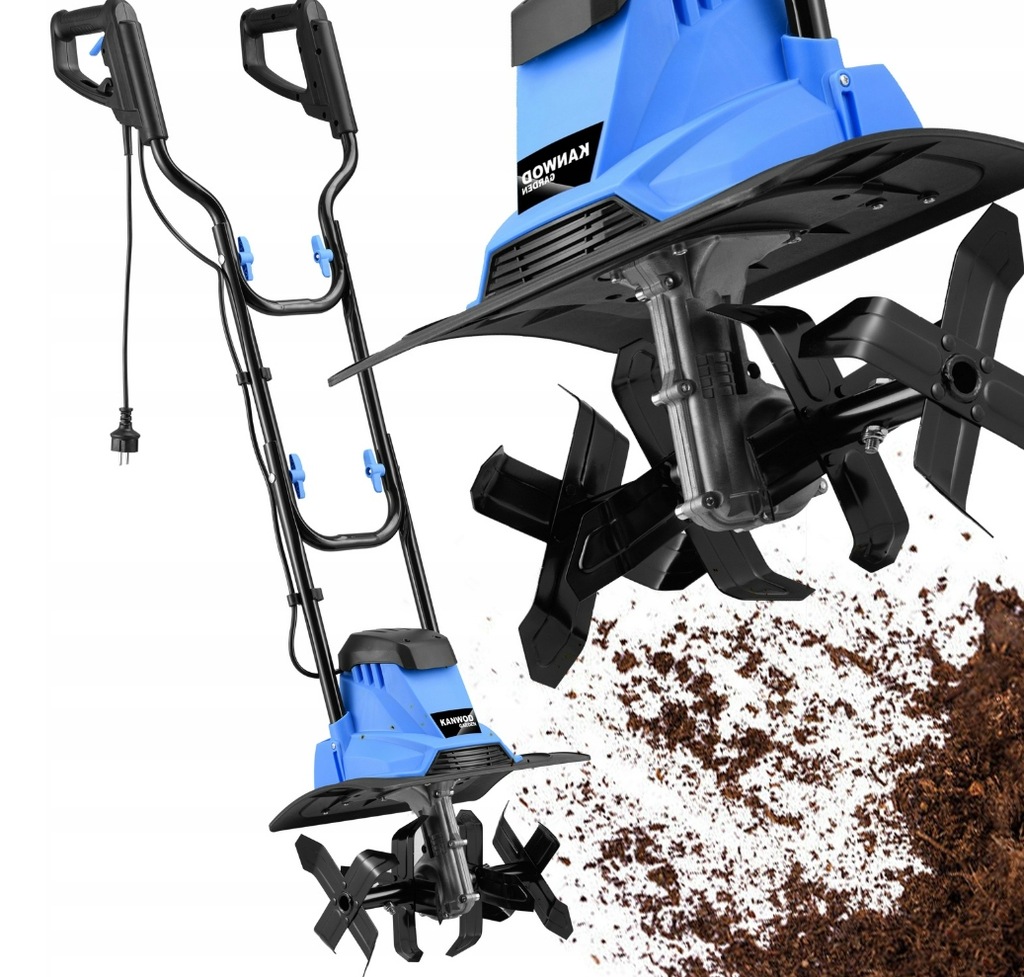 GLEBOGRYZARKA KULTYWATOR MOCNA ELEKTRYCZNA DO GLEBY DO RYCIA ZIEMI NOŻE XL
