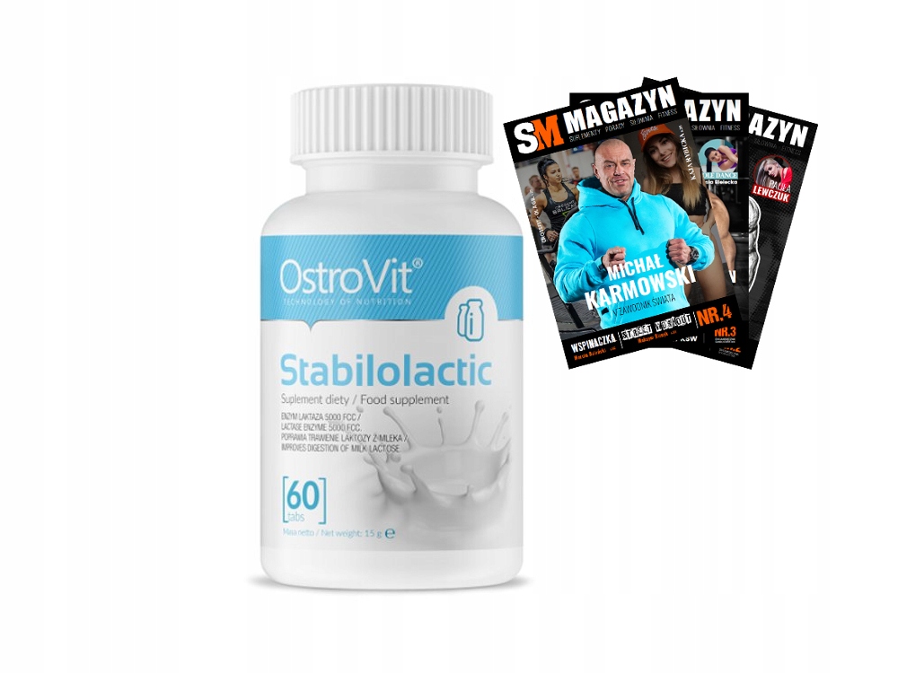 OSTROVIT STABILOLACTIC 60 tabs LAKTAZA TRAWIENIE