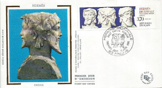 Francja 1988, Hermes, bóg, mitologia. FDC