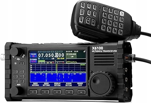 RADIOTELEFON XIEGU X6100 HF RADIO SDR 10W Z BT I EKRAN LCD 3,6”
