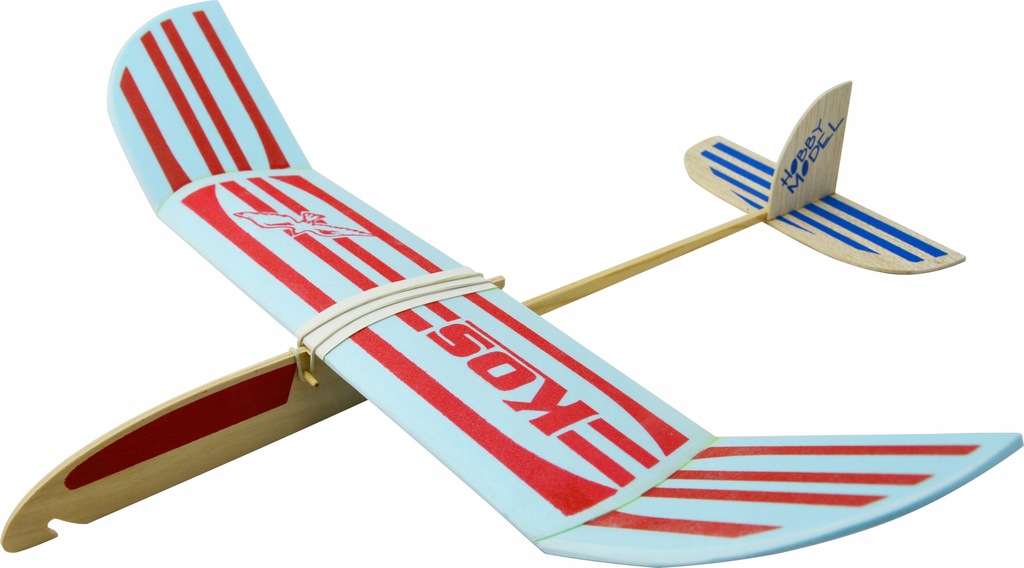 Szybowiec KOS rzutek model latający z balsy