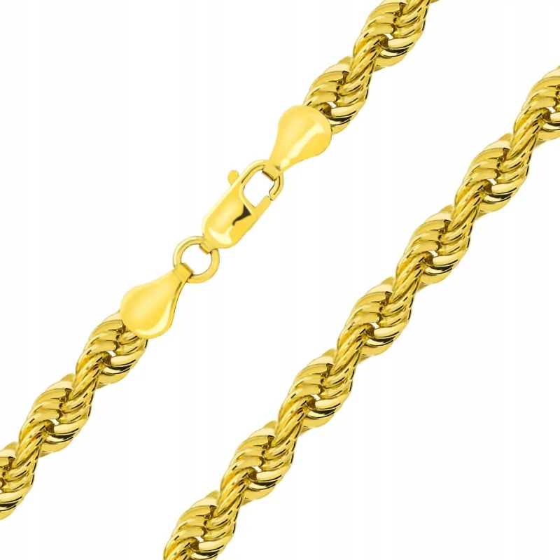Złoty łańcuszek splot Kordel 50 cm 585 14k Nobleer