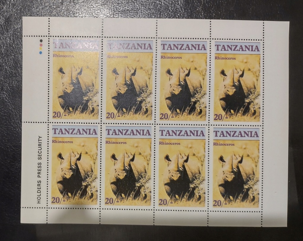 Arkusz znaczków Tanzania - ideał