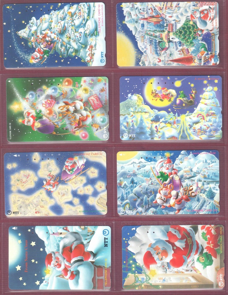 Boże Narodzenie - Japonia - Karty telefoniczne
