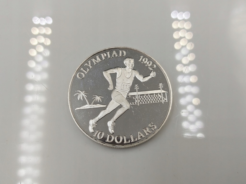 10 Dolarów Salomona 1991 Olimpiada 31,50g 925 AA90