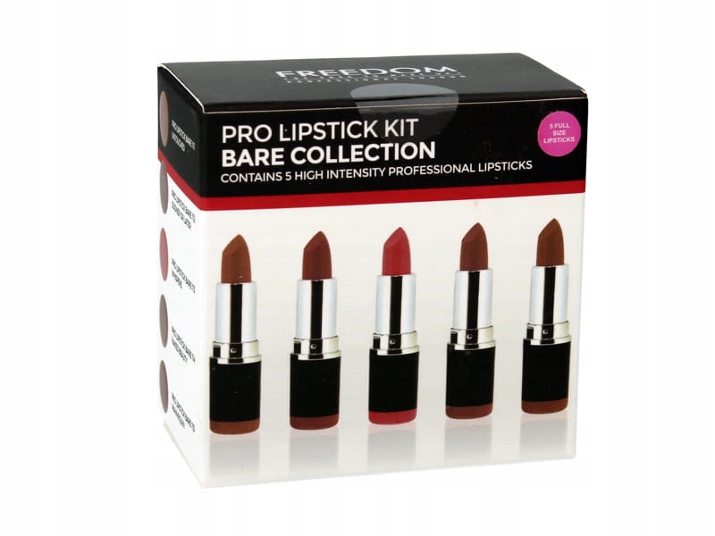 Freedom Pro Lipstick Bare collection pomadki 5szt
