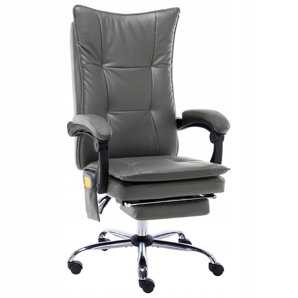 Krzesło biurowe z funkcją masażu, antracytowe, sz