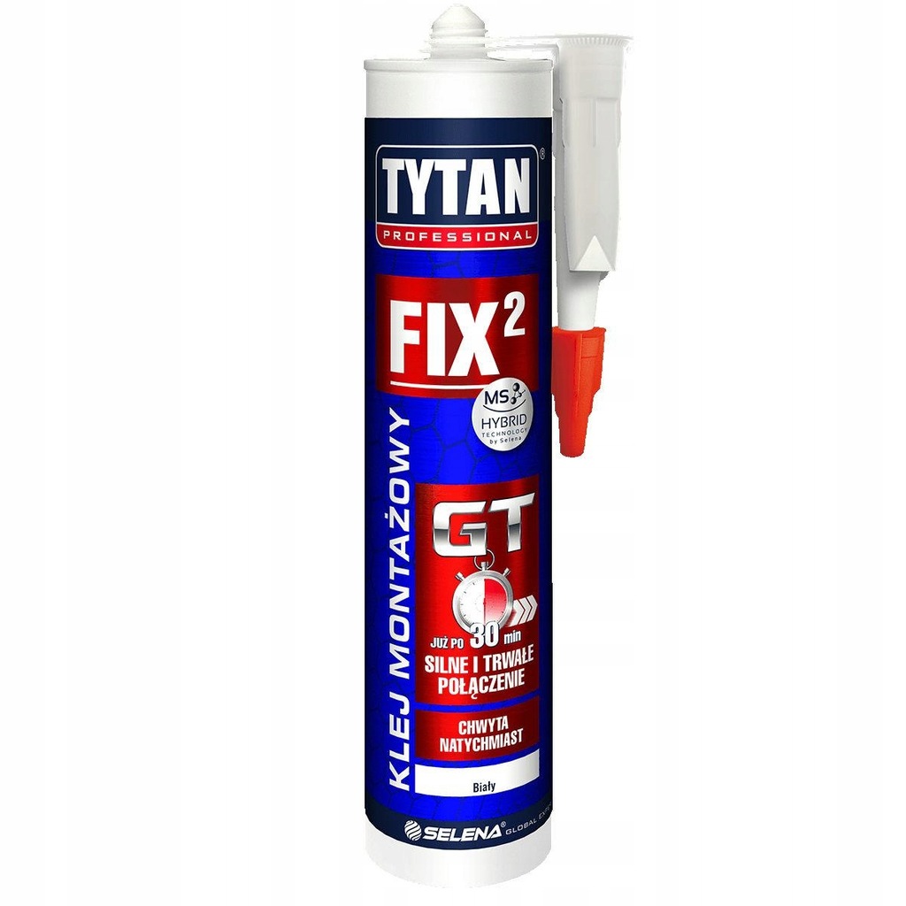 TYTAN KLEJ MONTAŻOWY FIX2 HIGH TACK GT 290ML BIAŁY