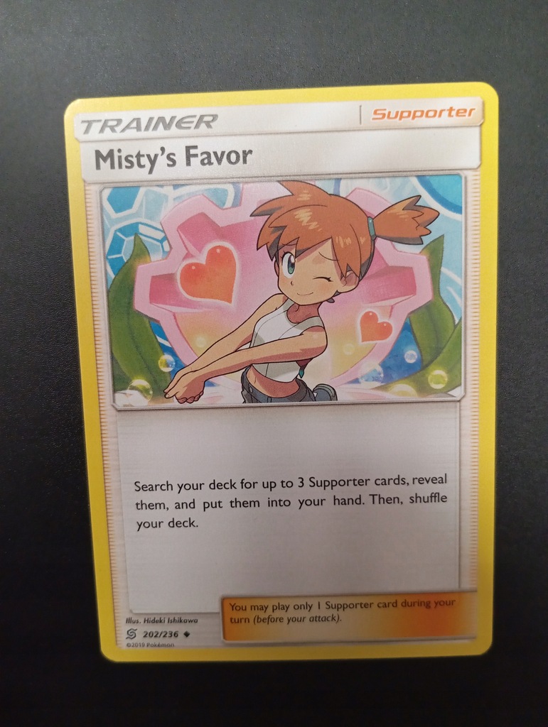 Misty's Favor Unified Minds 2019 rok 202/236 POKEMON TCG