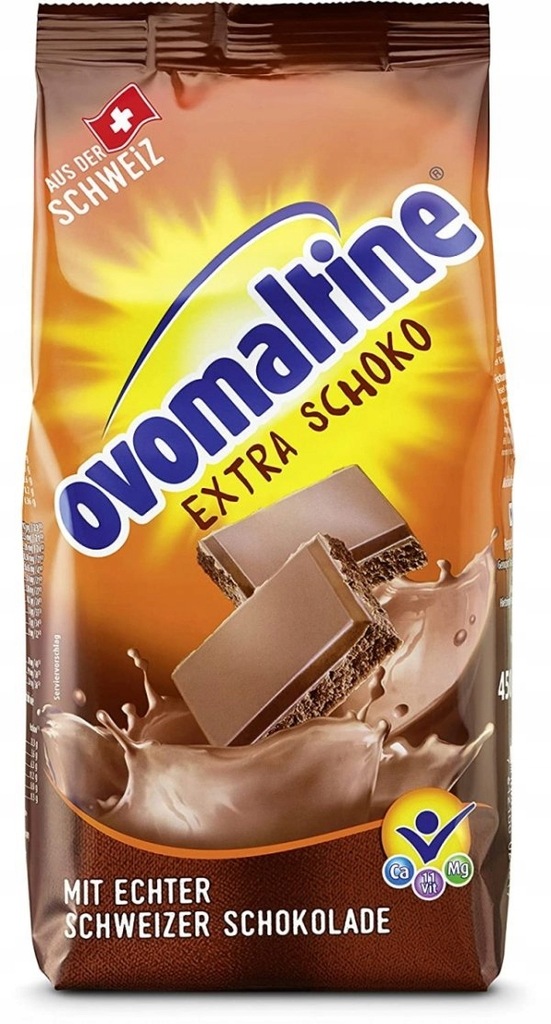 KAKAO OVOMALTINE MOCNA CZEKOLADA Z WITAMINAMI 450g