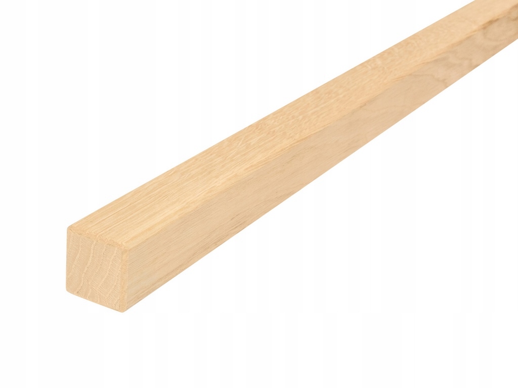 Poręcz drewniana buk 40 x 40 mm surowa 100 cm
