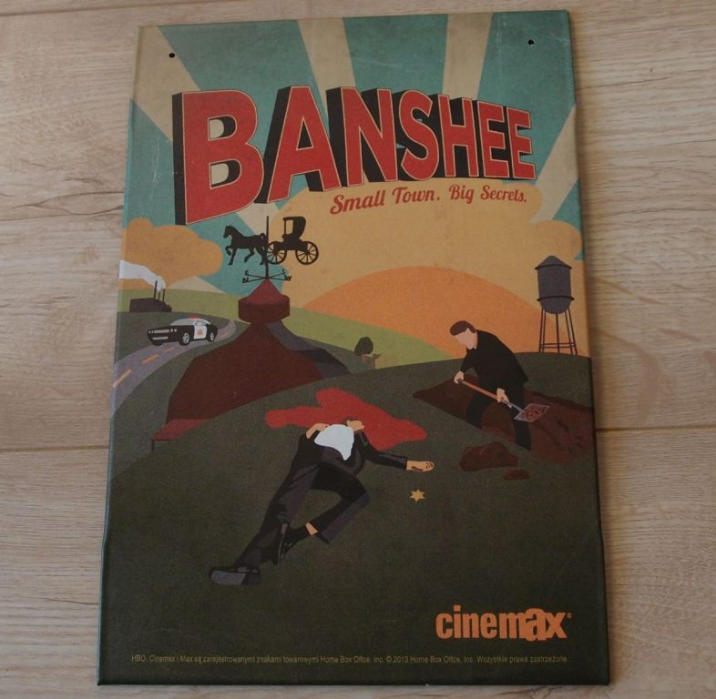 Blaszany SZYLD Reklama Serial BANSHEE