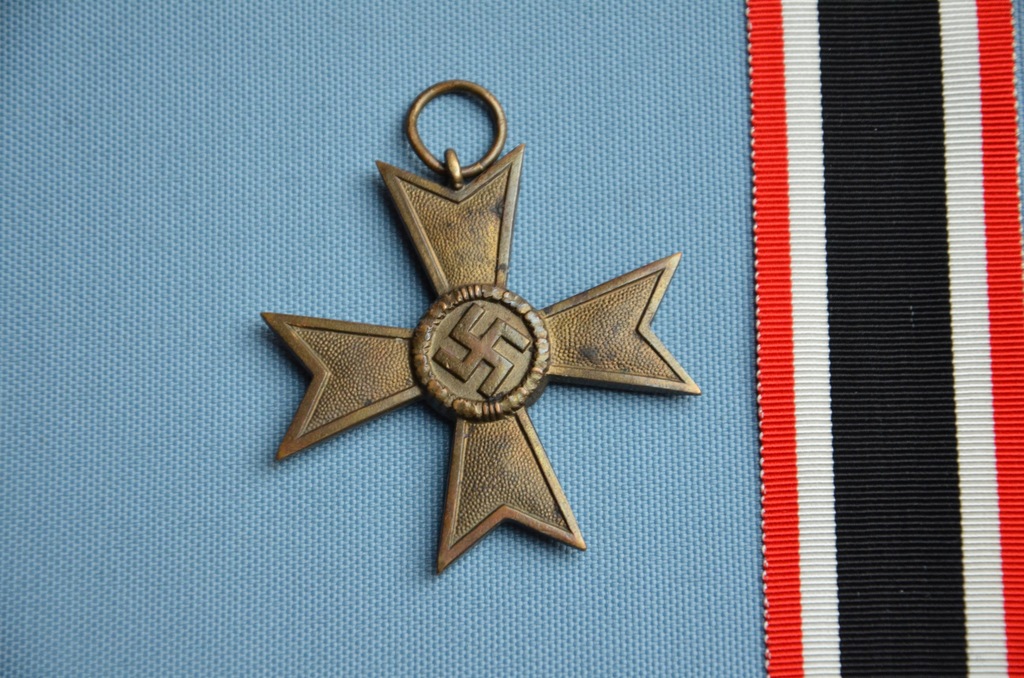 KVK Krzyż Zasługi Wojennej 1939 bez mieczy (rzadszy) + wstążka oryginalna