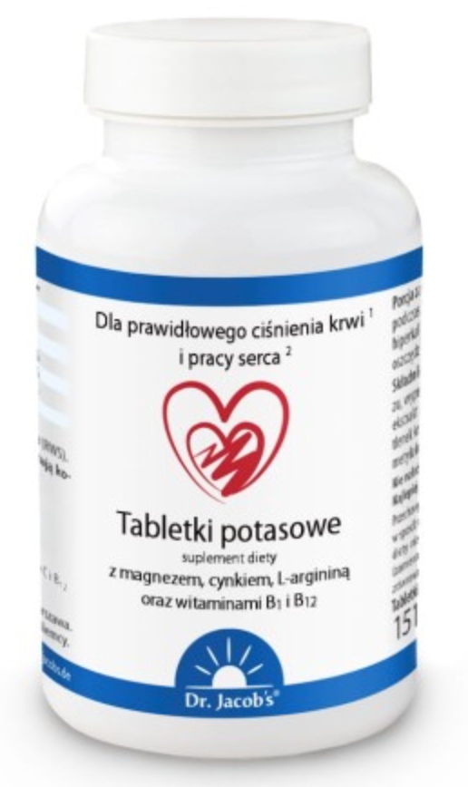 Dr. Jacob's Tabletki potasowe + L-arginina 126szt.