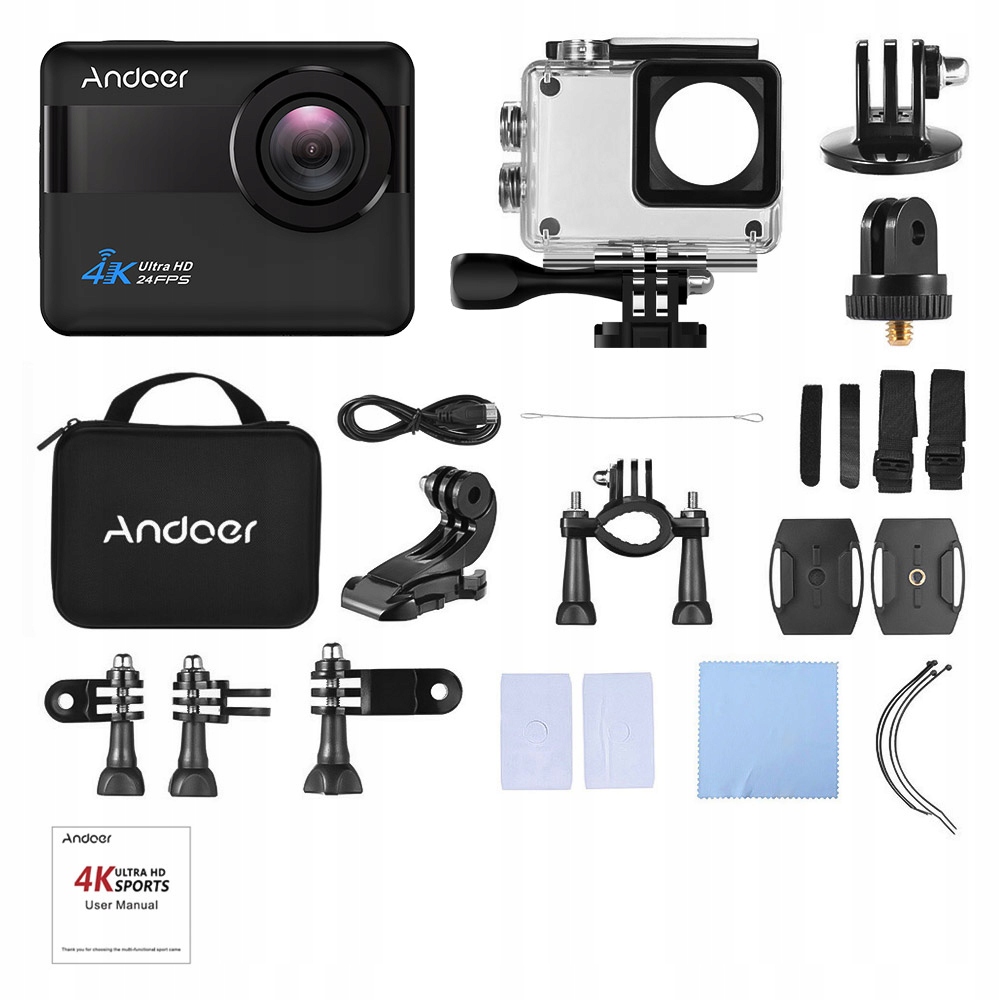 Kamera sportowa Andoer AN1 4K WiFi dotykowy