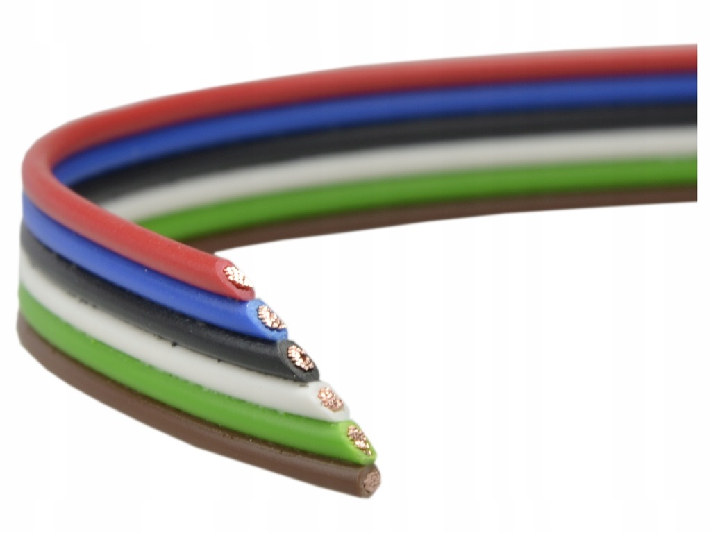 Przewód kabel wstążkowy taśma 150V TLWY 6x0,22