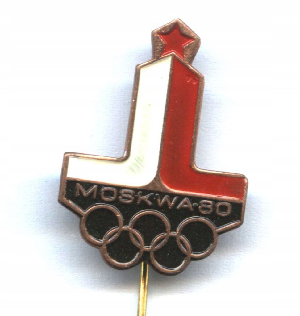 Odznaka Igrzyska Olimpijskie MOSKWA 80 POLSKA PKOL