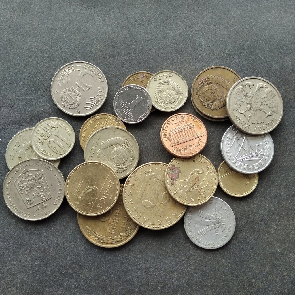20 x ŚWIAT stare monety ZESTAW monet